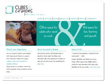 Tablet Screenshot of cubesandcrayons.com